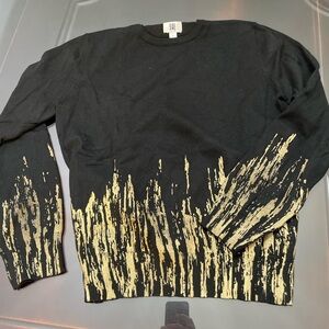 Black and Gold Men's Sweater